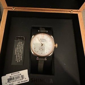 Shinola thin band watch